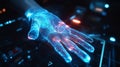 Biometric Palm Vein Scanner in Action