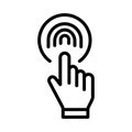 Biometric reader Isolated Vector icon which can easily modify or edit Royalty Free Stock Photo