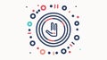 Biometric Scanner Icon for Secure Identity Verification in Access Control Systems