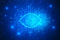 Digital eye, Security concept, cyber security Concept, Technology Concept background