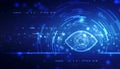 Digital eye, Security concept, cyber security Concept, Technology Concept background