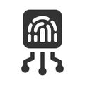 Biometric technology icon Royalty Free Stock Photo