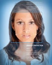 Biometrics, female Royalty Free Stock Photo