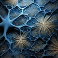 Biomimicry-inspired It Service Management Background With Lace Patterns Royalty Free Stock Photo