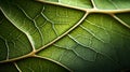 Biomorphic design tree leaf macro. Royalty Free Stock Photo