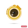 Bionic Eye color flat icon Royalty Free Stock Photo