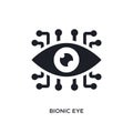 bionic eye isolated icon. simple element illustration from artificial intellegence concept icons. bionic eye editable logo sign