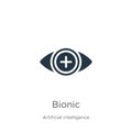 Bionic icon vector. Trendy flat bionic icon from augmented reality collection isolated on white background. Vector illustration