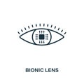 Bionic Lens icon. Premium style design from future technology icons collection. Pixel perfect Bionic Lens icon for web