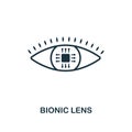 Bionic Lens icon. Premium style design from future technology icons collection. Pixel perfect Bionic Lens icon for web design,