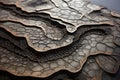 Bionic surface freeform natural soil texture Royalty Free Stock Photo