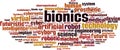 Bionics word cloud