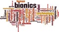 Bionics word cloud