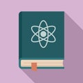 Biophysics book icon, flat style