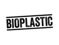 Bioplastic - biodegradable material that come from renewable sources, text concept for presentations and reports