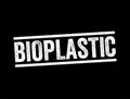 Bioplastic - biodegradable material that come from renewable sources, text concept for presentations and reports