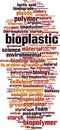 Bioplastic word cloud Royalty Free Stock Photo