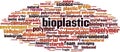 Bioplastic word cloud Royalty Free Stock Photo
