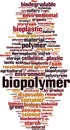 Biopolymer word cloud Royalty Free Stock Photo