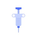 biopsy needle icon on white, flat vector Royalty Free Stock Photo