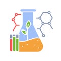 Bioremediation flat icon. Royalty Free Stock Photo
