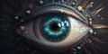 Biorobot eye Royalty Free Stock Photo