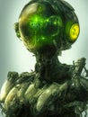 Biorobot.Robot from thousand mechanisms Royalty Free Stock Photo