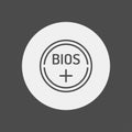 Bios battery icon sign symbol Royalty Free Stock Photo