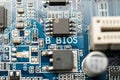 BIOS of Motherboard Royalty Free Stock Photo