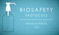 Biosafety protocols poster Royalty Free Stock Photo