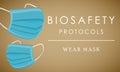 Biosafety protocols poster Royalty Free Stock Photo