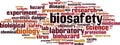 Biosafety word cloud