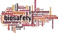 Biosafety word cloud Royalty Free Stock Photo