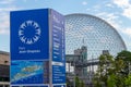 Biosphere and Parc Jean Drapeau sign and map