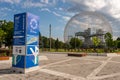 Biosphere and Parc Jean Drapeau sign and map