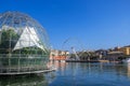 The Biosphere by Renzo Piano known as the Bubble in Porto Antico di Genova