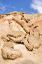 Biosphere reserve Bardenas Reales, Spain Royalty Free Stock Photo