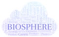 Biosphere word cloud