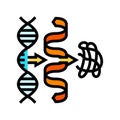 biosynthesis biochemistry color icon vector illustration