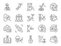 Biotech icon set. It included the biotechnology, biology, biological, BIOTEC, and more icons.