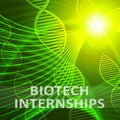 Biotech Internship Meaning Biotechnology Training 3d Illustration Royalty Free Stock Photo