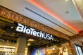 BioTech USA sign seen at Schultheiss Quartier Royalty Free Stock Photo