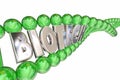 Biotech Word DNA Strand Medical Research Royalty Free Stock Photo