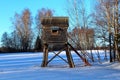 Biotechnical facility designed for hunting and observation of wild animals.