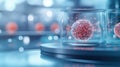 Biotechnologically engineered organism in a high-tech lab, advanced technology, futuristic bioengineering