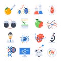 Biotechnology Colored Icon Set