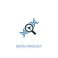 Biotechnology concept 2 colored icon