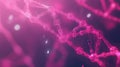 Abstract Pink DNA Helix Structure Digital Art Background style design modern vector science genetic