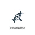 Biotechnology icon. Simple element