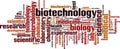 Biotechnology word cloud Royalty Free Stock Photo